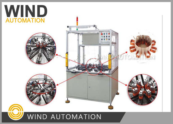 Car Generator Stator Wave Winding Coil And Wedge Inserter Machine For Alternator