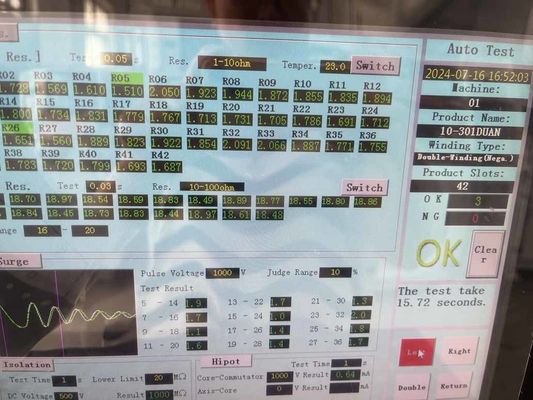 WIND-ATS-300 μηχανή περιστροφής με κινητήρα συνεχούς κυμαντήρα AC Double Station Armature Test Panel προμηθευτής